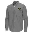 thumbnail image 2 of Men's Antigua Black Colorado Buffaloes Ellis Woven Tri-Blend Long Sleeve Button-Down Shirt, 2 of 3
