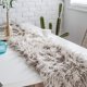 thumbnail image 5 of Nvzi Luxury Faux Fur Table Runner Modern Ultra Soft Long Plush Shaggy Table Runners for Home Kitchen Party Wedding (Coffee, 12x71), 5 of 5