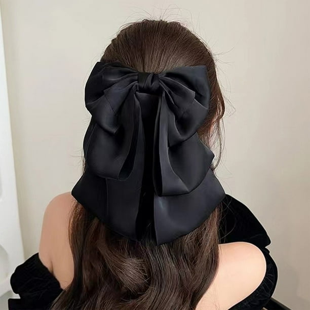 Lazos para El Cabello de Cinta para Mujer, Lazos para El Cabello Extragrandes de Cola Larga, Accesorios para El Cabello Dulces y Adorables, Horquillas Grandes para El Cabello de Mujer, Lazos Grandes