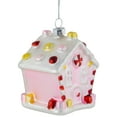 thumbnail image 3 of Northlight 3.25" Pink Candy House Glass Christmas Ornament, 3 of 5