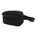 thumbnail image 4 of Riñonera de moda de gran capacidad de tela Oxford, bolsa de pecho para correr, senderismo, viajes, entrenamiento, color negro, 4 of 8
