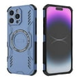 thumbnail image 2 of Designed for iPhone 16e Magnetic Phone Case,Compatible with Mag-Safe,Military-Grade Protection,Heavy Duty Shockproof Anti-fall Tough Rugged Dropproof Phone Case for iPhone 16e,Blue, 2 of 10