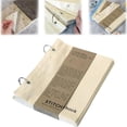 thumbnail image 4 of Blank Fabric Sketchbook With Unique Folding Design Convenient To Carry Blank Fabric Sketchbook Art Diary Linen Needle And Thread Book For Painting And Writing, 4 of 9