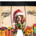 thumbnail image 4 of Merry Christmas Santa English Springer Spaniel Scarf Twinkling Lights Xmas Holiday All Over Print Boxer Briefs Underwear for Men Dad Springers Dog Lover Gifts - 00022, 4 of 6