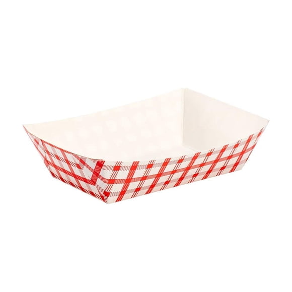 Bandejas de papel para alimentos Karat de 2 lb desechables y resistentes a fugas