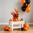 thumbnail image 6 of Darzheoy Halloween Thanksgiving Centerpiece, Artificial Pumpkin Floral Arrangement, 4 Styles Fall Maple Sunflower Berry, Table Centerpiece for Mantel, Table, Dining, Home, Entryway, 6 of 6