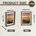 thumbnail image 2 of Floating Frame, 12 x 8 Inch Natural Wood Picture Frame for Pressed Flowers, 2 of 6