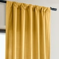 thumbnail image 3 of Ochre Dune Textured Solid Cotton Curtain Pair (2 Panels), Ochre, 50W X 120L, 3 of 6