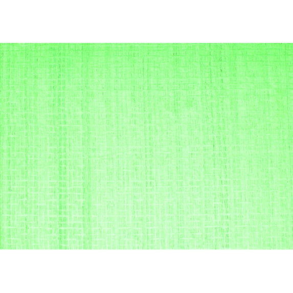 Ahgly Company Indoor Rectangle Solid Green Modern Area Rugs, 5' x 7'