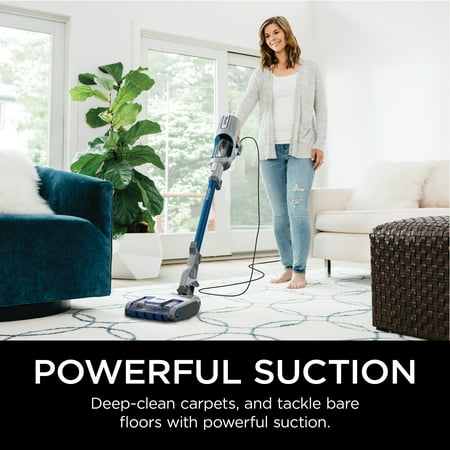 Shark - Vertex UltraLight DuoClean PowerFins Corded Stick Vacuum with Self-Cleaning Brushroll - Colbalt Blue
