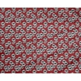 thumbnail image 4 of oneOone Velvet Maroon Fabric Florals Sewing Craft Projects Fabric Prints By Yard 58 Inch Wide-XK, 4 of 4