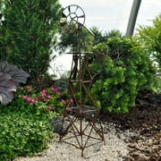 Windmill Yard Garden Metal Ornamental Wind Mill Weather Vane Weather