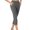 Gray, variant on Pull on Capri Pants for Women with Pockets Elastic Waist Cropped Work Pants Business Office Trousers for Yoga Workout,M,Purple