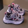 thumbnail image 5 of WNVMWI Toddler Girls Running Sneakers Childrens Walking Shoes with Hook And Loop Kids Casual Sports Shoe Purple Sizs 7, 5 of 5