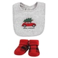 thumbnail image 3 of Set de Babero y Calcetas Hudson Baby de Algodón para Bebé, Navidad, Talla Única, 3 of 5