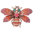 thumbnail image 1 of KAKOWELY Retro Bee Shaped Alloy Brooch for Clothes Decor Multi Color with Creative Design 1 Pc,2.36"X1.77"X0.71", 1 of 4