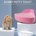 thumbnail image 4 of Rabbit Toilet Litter Tray,Small Animal Toilet Potty, Pet Litter Trays for Rabbit, (Pink), 4 of 5