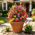 thumbnail image 2 of Artificial Flowers with Ground Spikes, Faux Shrubs for Garden, Outdoor Wedding Party Decorations, Patio & Porch Faux Plants, 2 of 7