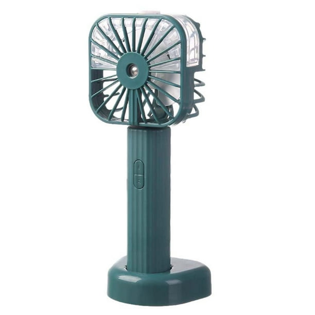 Ventilador pequeño de escritorio con humidificación y reposición de agua por pulverización USB, portátil y silencioso para estudiantes.