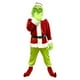 thumbnail image 2 of Disfraz de monstruo navideño de 6 piezas, juego completo de Grinch, monstruo navideño, disfraz de Cos, disfraz de monstruo peludo verde de Halloween, M, 2 of 5
