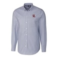 thumbnail image 2 of Men's Cutter & Buck  Light Blue Frisco RoughRiders Big & Tall Oxford Stretch Long Sleeve Button-Down Dress Shirt, 2 of 3