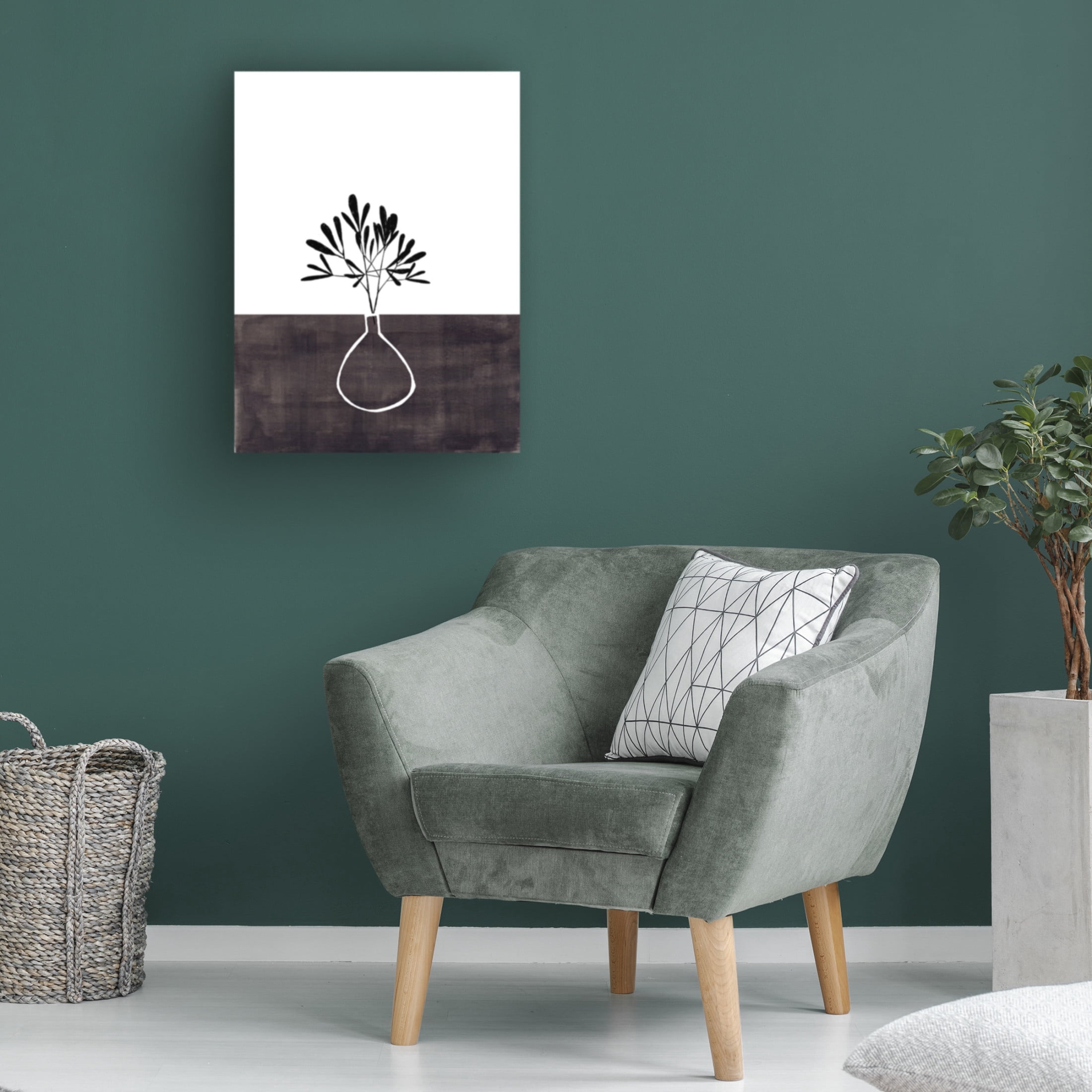 Trademark Fine Art Ejaaz Haniff Ink Vase Canvas Wall Art