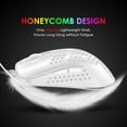 thumbnail image 2 of Zendure Mini Ultralight Wired Gaming Mouse 4 Kinds RGB Backlit 4 Levels Adjustable Lightweight Honeycomb Shell Mice for PC Gamers Xbox PS4 White, 2 of 4