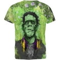 thumbnail image 2 of Halloween Frankenstein Raver Horror Movie Monster All Over Mens T Shirt Multi X-LG, 2 of 2