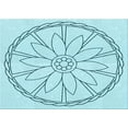 thumbnail image 1 of Ahgly Company Indoor Rectangle Patterned Electric Blue Area Rugs, 8' x 12', 1 of 6