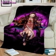 thumbnail image 4 of Kamado-Manta de franela Nezuko Demon Slayer, funda lavable para sofá, senderismo, Picnic, ocio, a la moda, 4 of 4