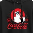 thumbnail image 3 of Coca-Cola - Polar Bear Circle - Juniors Cropped Long Sleeve Fleece Hoodie, 3 of 5