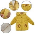 thumbnail image 7 of Esaierr Kids Baby Boys Girls Winter Cotton Coat,9M-5Y Infant Autumn Winter Casual Dog Palm Print Flower Unisex Thick Cotton Outwear Toddler Mid Length Fleece Jacket, 7 of 7