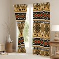 thumbnail image 3 of Manfei Southwestern Aztec Blackout Curtains, , Brown Black Curtains Pack of 2 (42x84 Each), 3 of 6