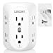 thumbnail image 3 of LENCENT 2 Prong Power Strip, 3 to 2 Prong Grounding Outlet Adapter, Polarized Plug, Surge Protector, 3-Sided 6 Outlet Widely Spaced Extender, Mountable Wall tap for Non-Grounded Outlets, 3 of 15