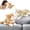 Yellow&Brown, variant on MorisMos 2Pcs Cat Stuffed Animals, 14" Realistic Cat Plush Toys