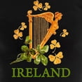 thumbnail image 3 of CafePress - Ireland Golden Irish Harp Women's Dark Pajamas - Women's Short Sleeve Print T-Shirt and Pants Dark Cotton Pajama Set, 3 of 7