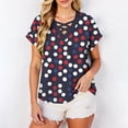 thumbnail image 5 of YUGYXL Short Sleeve Shirts for Women Spring Tops for Women V Neck Criss Cross Tees Womens Summer Tops Black Top XXL, 5 of 9