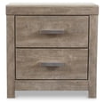 thumbnail image 4 of Signature Design by Ashley Culverbach 2-Drawer Nightstand - Modern Grey Night Stand with USB Charging Ports & Linen-Lined Storage Drawers, 4 of 6