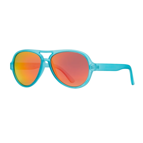 Kings Soft Aqua Aviator Polarized Sunglass, Recycled Plastic Frame, Anti-Slip, 100% UVA/UVB, Eco-Friendly Sunglasses by Blue Planet