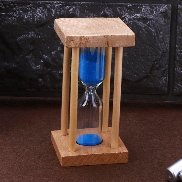 Reloj de arena Escritorio Marco de madera Vidrio Niño Cepillo Dientes Arena Temporizador Regalos Juguetes Likrtyny Para estrenar