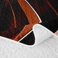 thumbnail image 5 of Homewish Ombre Wavy Line Bed Spread Queen,Contemporary Aesthetic Queen Coverlet Set,Orange,3 Pieces, 5 of 7
