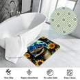 thumbnail image 3 of Sunflower Non-Slip Polyester Indoor/Outdoor Carpet Game Mat Bath Rugs Machine Washable, 3 of 6