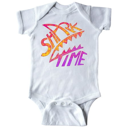 

Inktastic Shark Time- sunset colors Gift Baby Boy or Baby Girl Bodysuit
