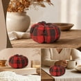 thumbnail image 5 of Fabric Pumpkins Fall Decor, Plaid Pumpkin for Fall Tabletop Decoration, Mini Vintage Cloth Harvest Pumpkin Ornaments for Farmhouse Thanksgiving Halloween Seasonal Home DIY Crafts Decor, 5 of 6