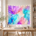 thumbnail image 5 of Vibrant Marbled Swirls on Canvas, Dreamy Abstract for Art Enthusiasts, Fluid Art Wall Decor, Housewarming Gift, Tapestry Wall Hanging for Living Room and Bedroom, 5 of 7