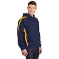thumbnail image 4 of Sport-Tek Sleeve Stripe Pullover Hooded Sweatshirt-S (True Navy/ Gold), 4 of 6
