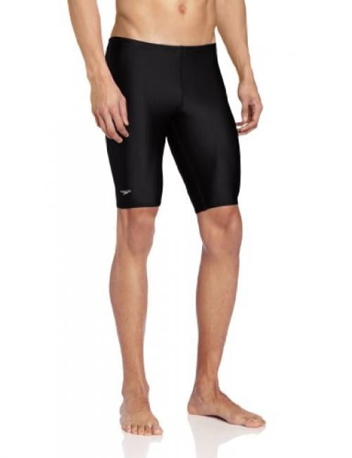 Speedo Men's PowerFLEX Eco Solid Jammer Swimsuit, Black, 30 - Walmart.com