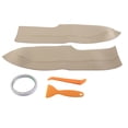 thumbnail image 1 of 2 Unids/set Protector de Cubierta de Reposabrazos de Panel de Puerta Delantera de Cuero de Microfibra Reemplazo Antiarañazos para Civic 2005-2011 Beige, 1 of 5