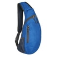 thumbnail image 1 of EYIIYE Sac de Poitrine Unisexe Adulte, Sac de Voyage Patchwork Imperméable à Fermeture Éclair, 1 of 5
