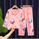 thumbnail image 1 of 2022 Mickey Mouse Girls Winnie The Pooh pijamas de seda de hielo verano ropa de manga larga para niños ropa de dormir conjuntos de pijamas para niños 16 135-145CM zhangmengya CONDUJO, 1 of 2